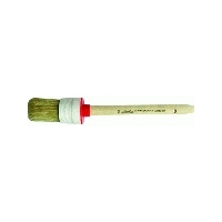 Кисть круглая "Стандарт" КР-30 №6, натуральный ворс, деревянная ручка  